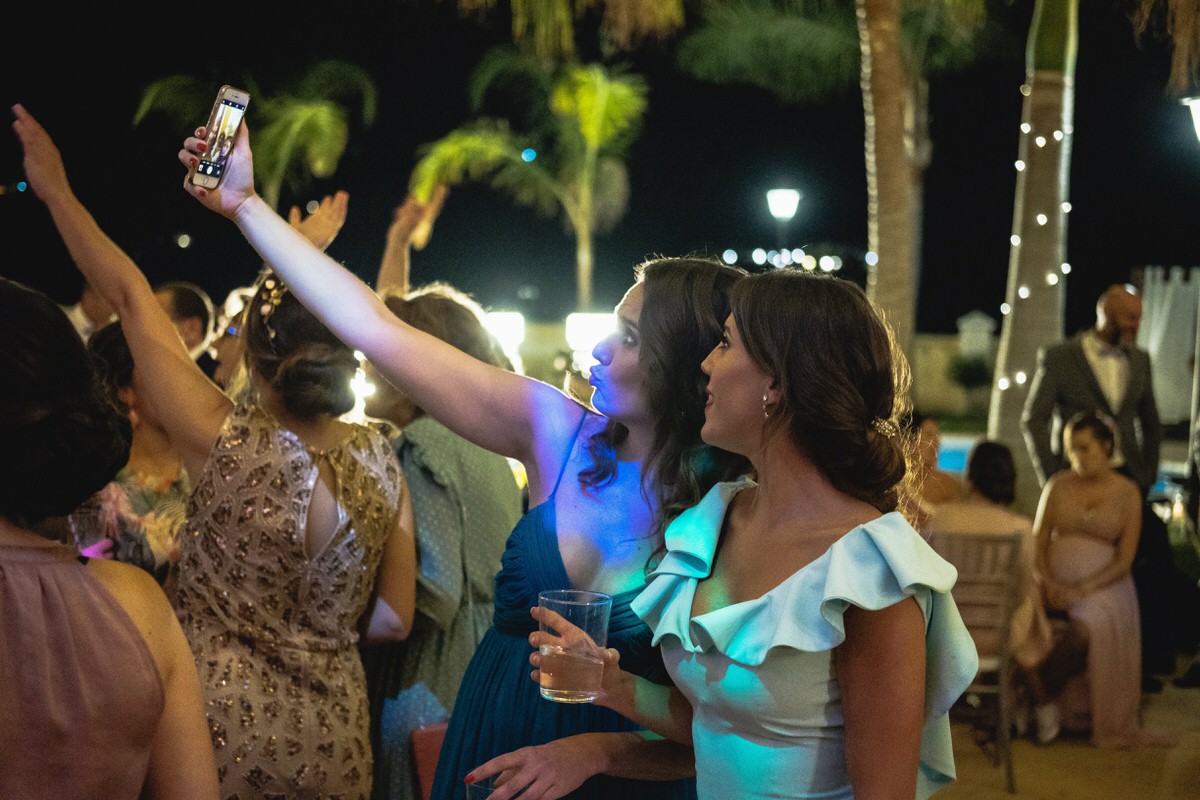 Disco party selfie